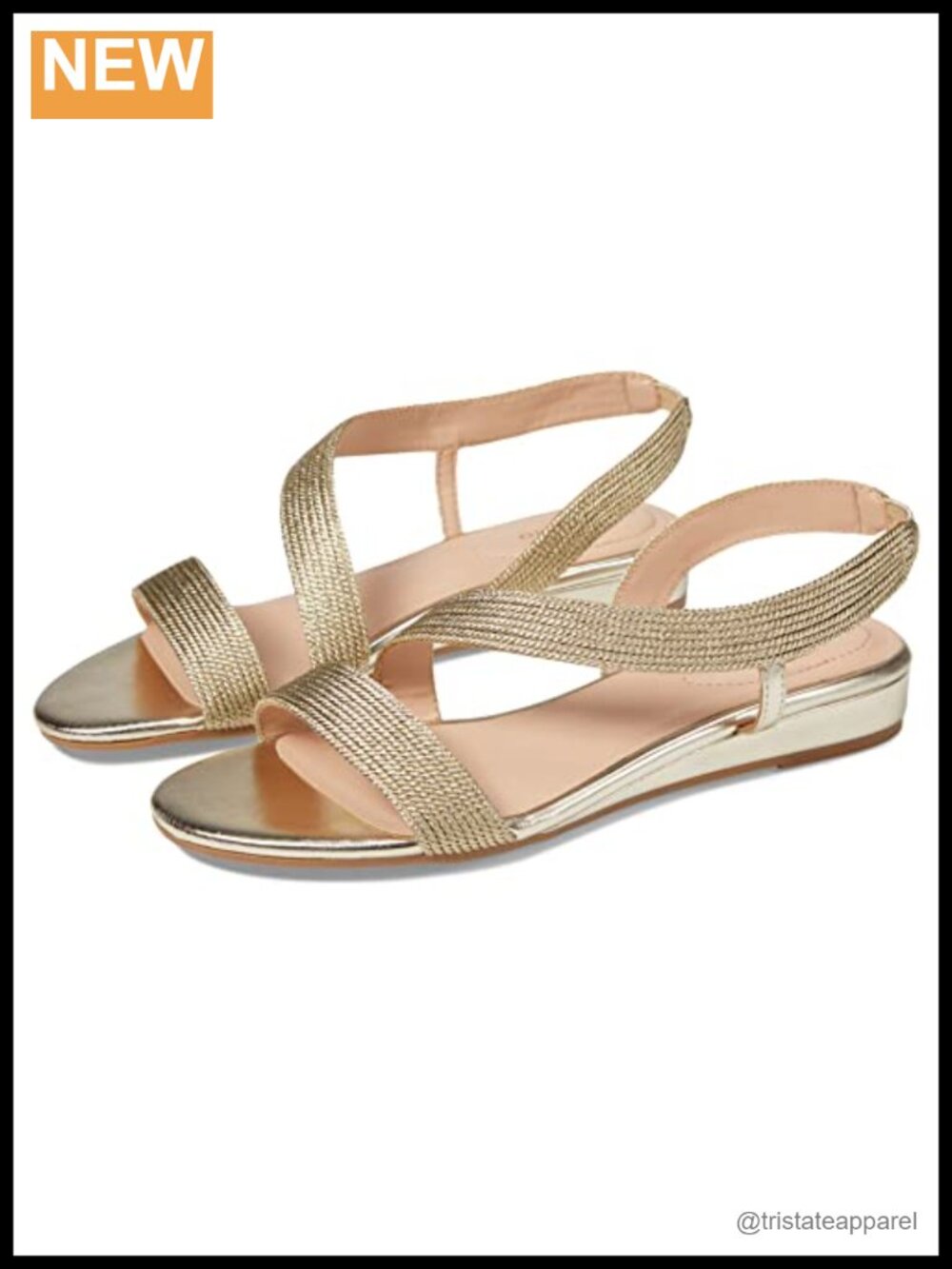 Woven Braided Wedge Sandal Asymmetrical Straps Slingback Slip On